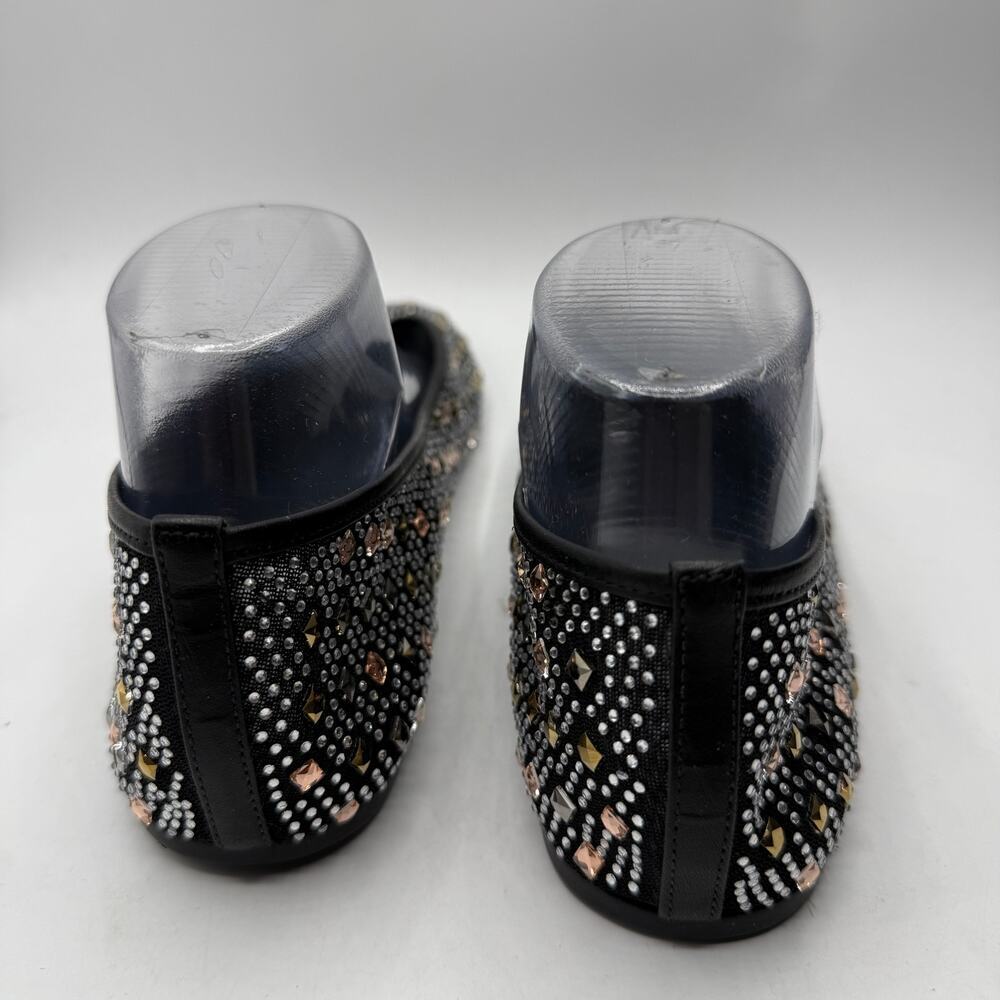 Anthropologie Women's Glitz Mesh Flats Shoes Black Size 10 - Picture 9 of 12